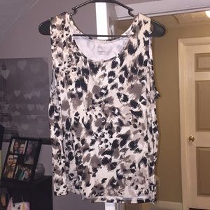 FINAL PRICE!!! Grey and black cheetah top